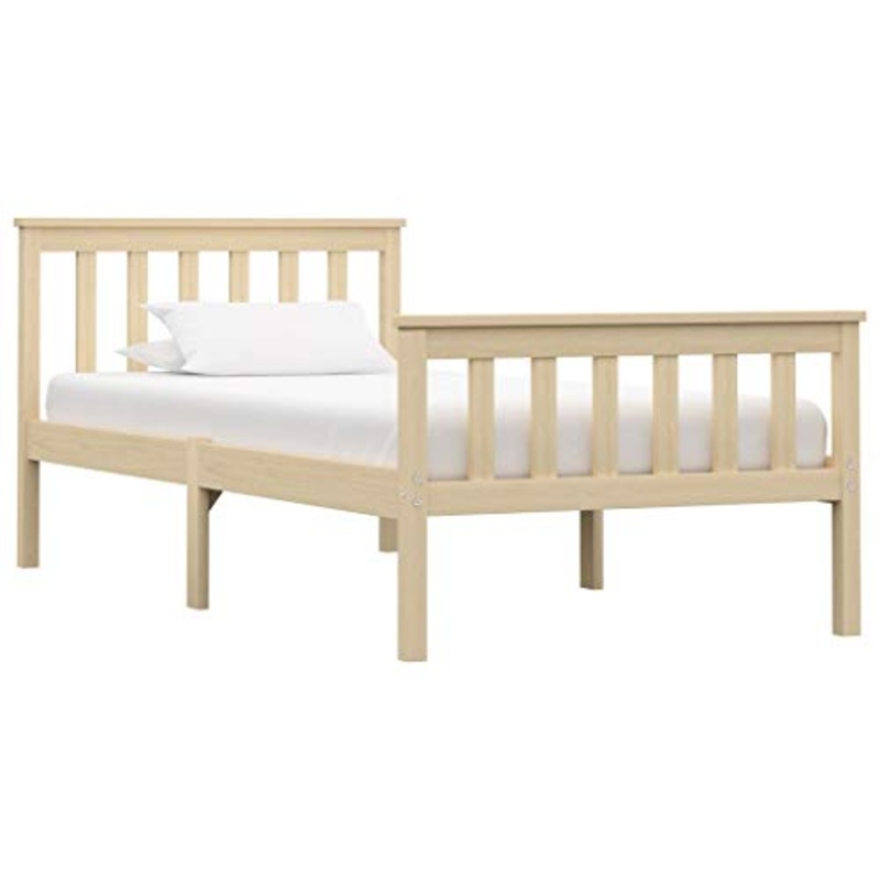 SKM Giroletto Legno Chiaro in Legno Massello di Pino 100×200 cm