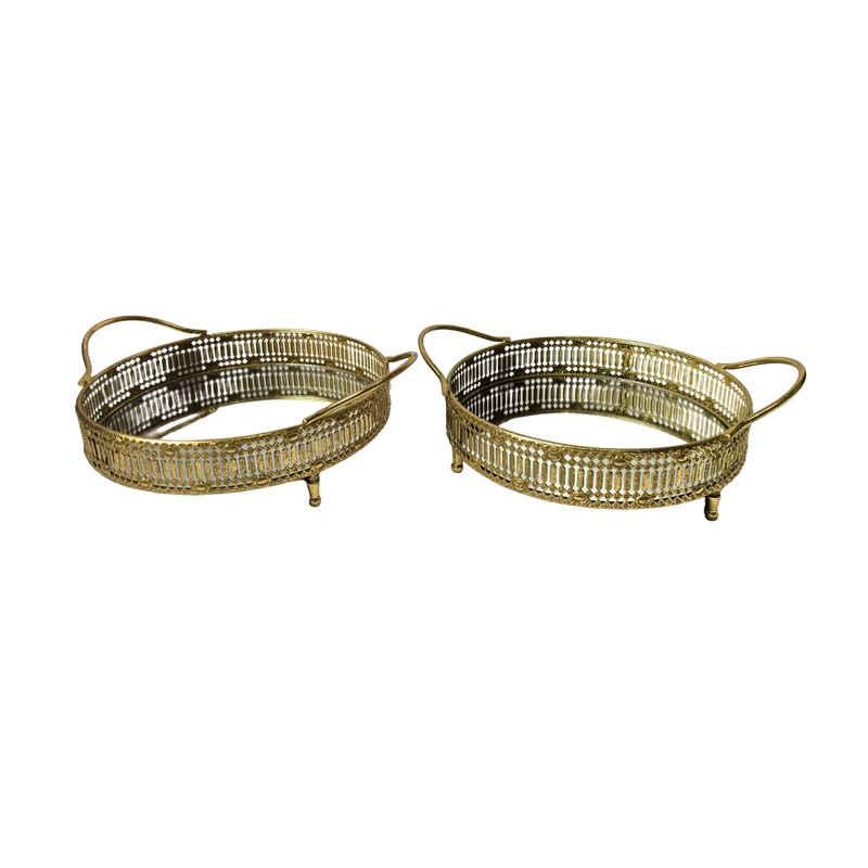 Tessa Round Tray – Small – Gold
