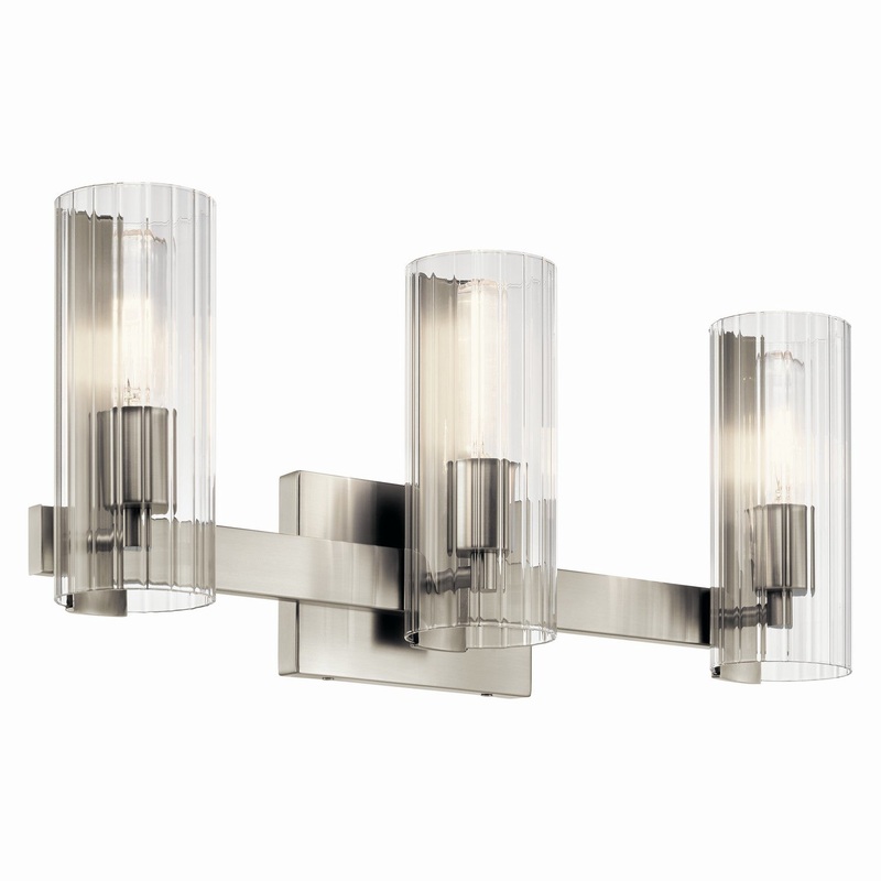 Three Light Vanity from the Jemsa Collection in Brushed Nickel Finish by Kichler