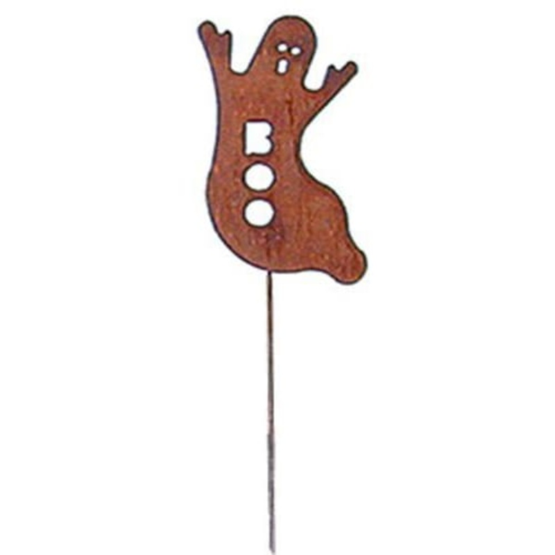 Village Wrought Iron RGS-75 Ghost Rusted Garden Stake