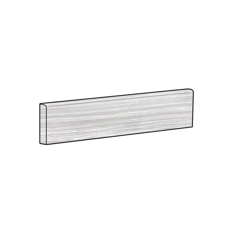 3″ x 12″ Eramosa Polished Ice Porcelain Bullnose 69-841