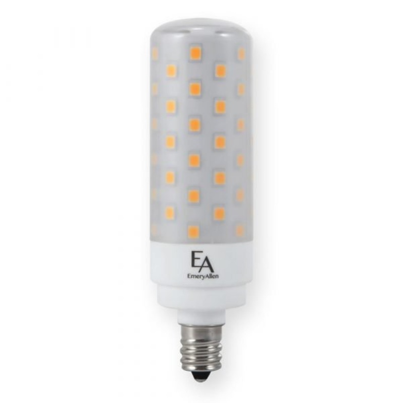 8.50 Watt LED, 850  Lumens, E12 Candelabra base, 120 Volt Light Bulb by Emery Allen