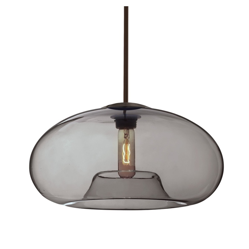 Besa 1TT-BANA15SM-BR Besa Bana 15 Pendant One Light Pendant Bronze
