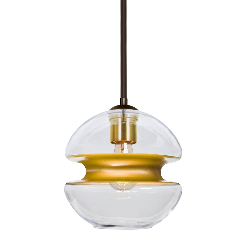 Besa 1TT-HULA8GD-EDIL-BR Hula 8 One Light Pendant Bronze