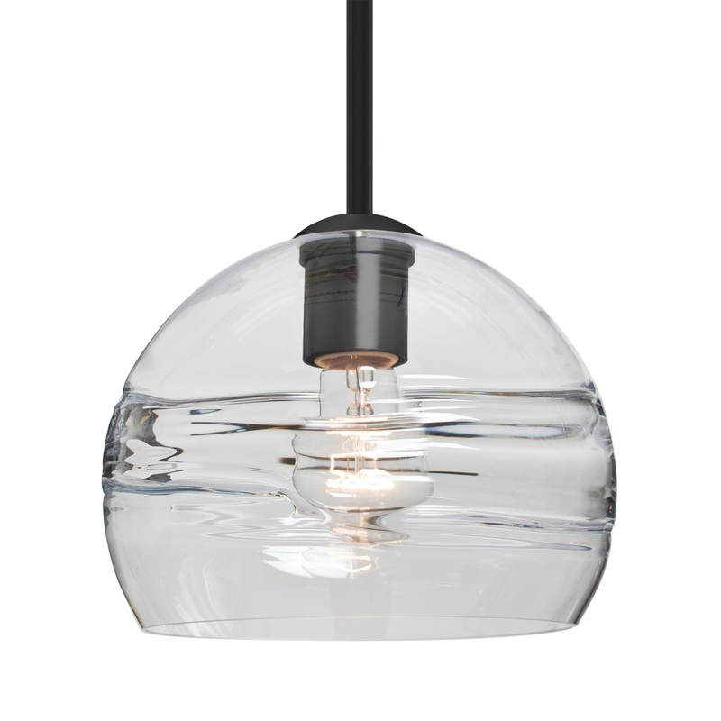 Besa 1TT-SPIR8CL-BK Besa Spirit 8 Stem Pendant One Light Pendant Black