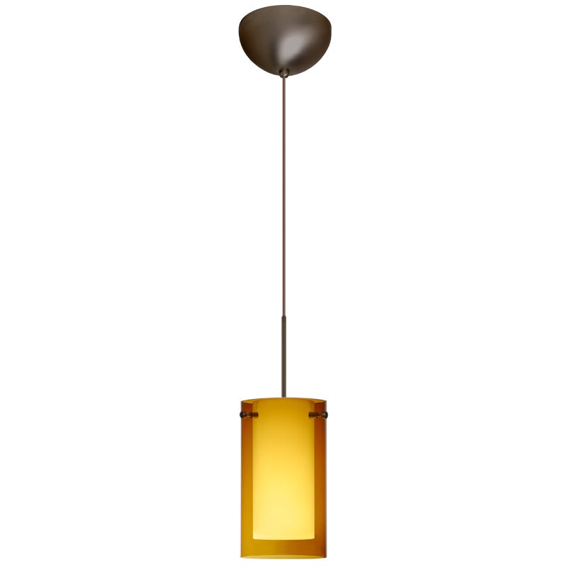 Besa 1XC-G44007-BR Pahu One Light Pendant Bronze