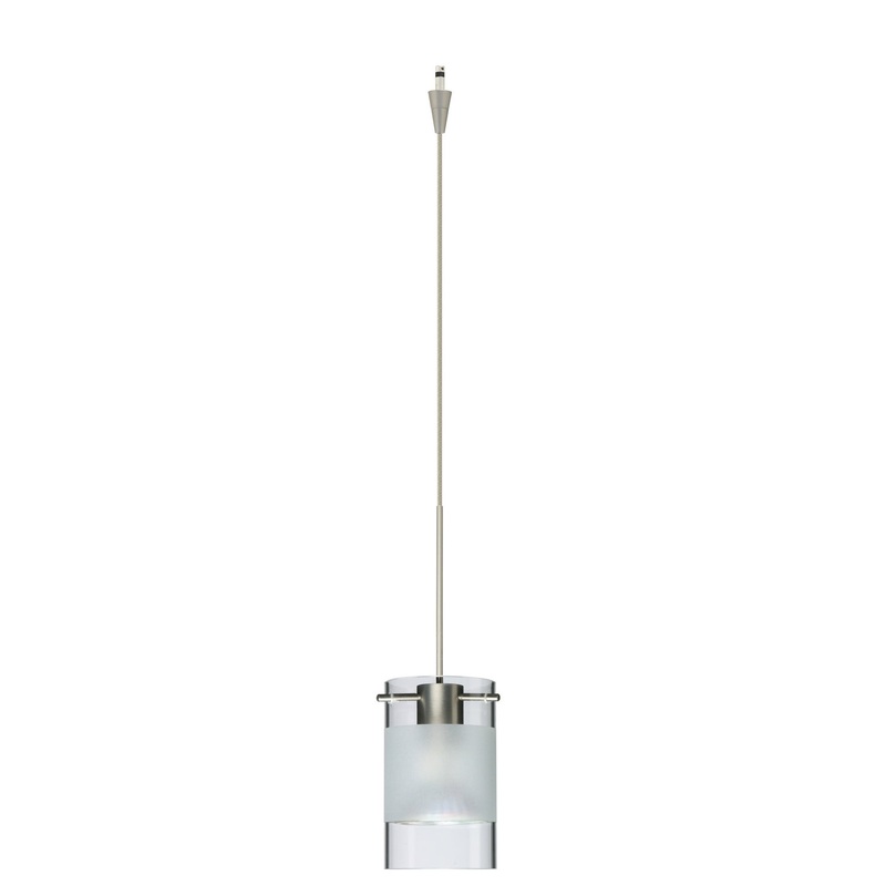 Besa XP-6524EC-SN Scope One Light Pendant Satin Nickel