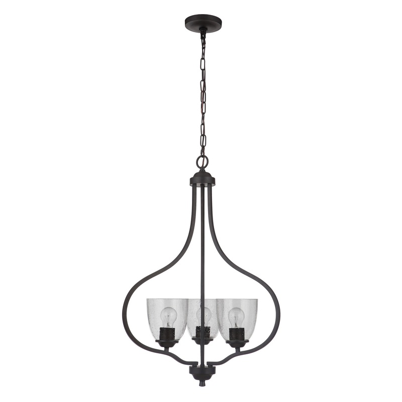 Craftmade 49933-ESP Serene Three Light Foyer Pendant Espresso (Discontinued)