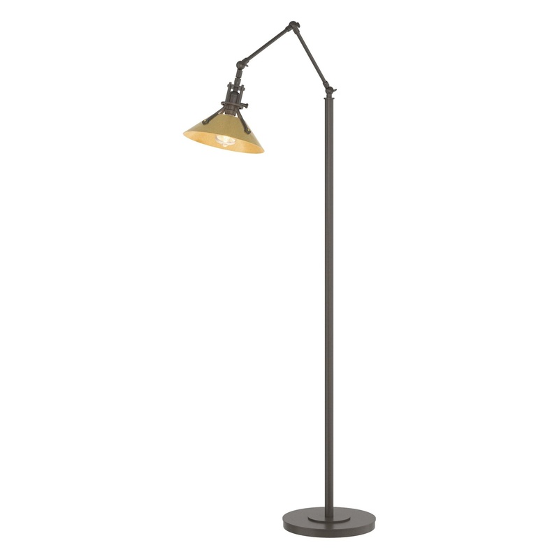 Henry Floor Lamp Dark Smoke Modern Brass