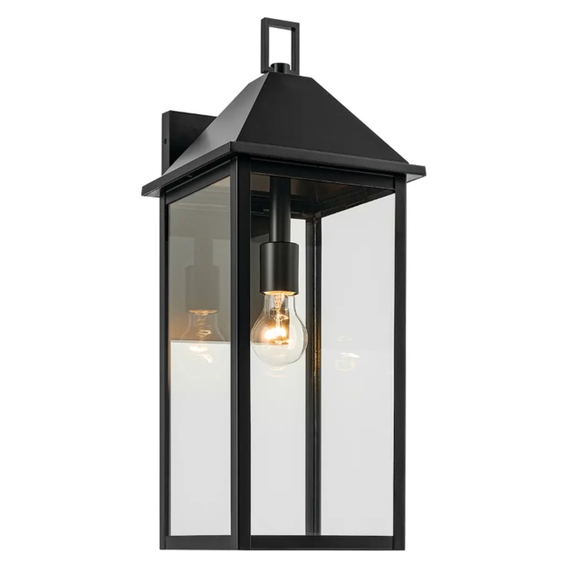 Prin 22″ 1-Light Outdoor Wall Light Black None