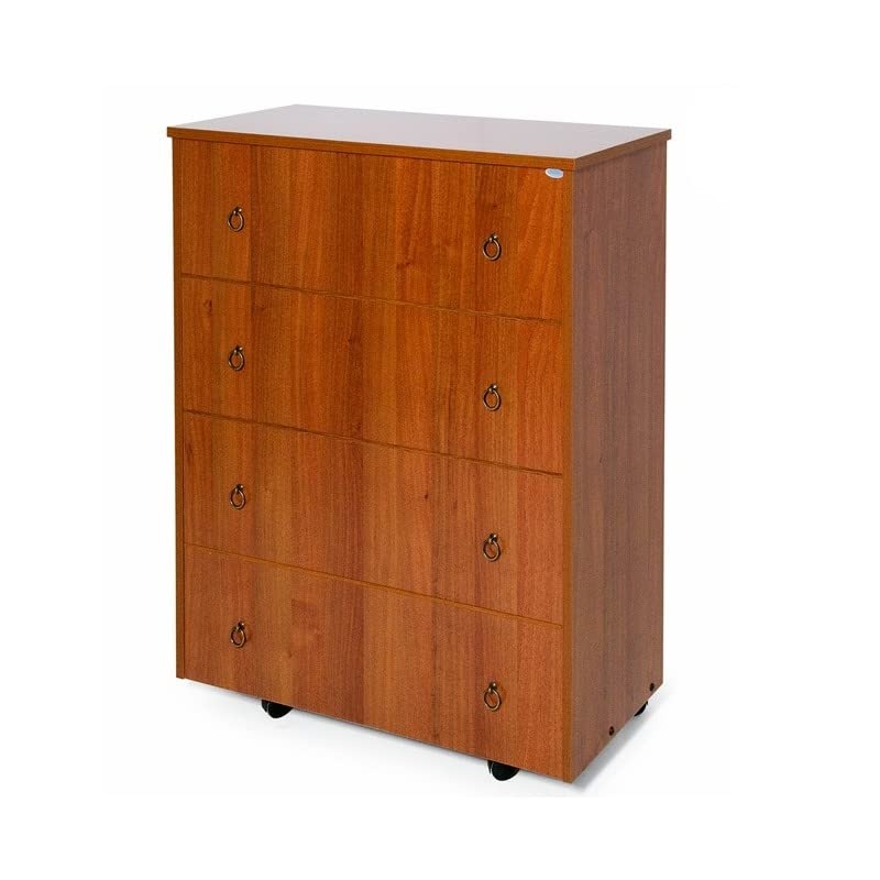 WEBMARKETPOINT Mobile Letto Rete Ortopedica Pieghevole Colore Noce Antico cm 100x84x36