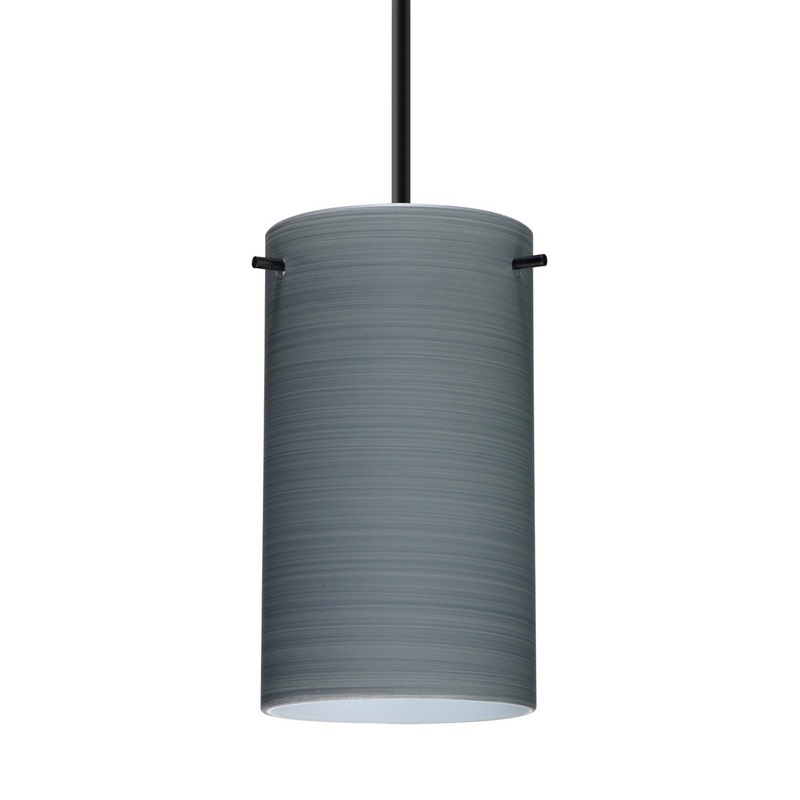 Besa 1BT-4404TN-BK Besa Stilo 7 Pendant One Light Pendant Black