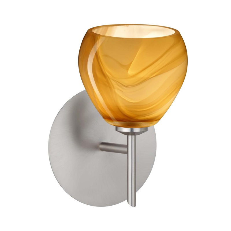 Besa 1SW-5605HN-SN Tay Tay One Light Wall Sconce Satin Nickel