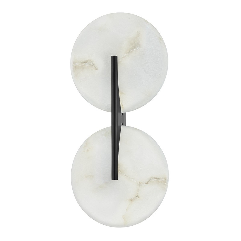 Corbett Lighting 418-21-BBR Asteria LED Wall Sconce Black Brass