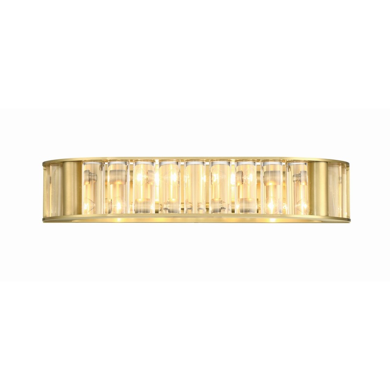 Four Light Bath from the Farris Collection in Aged Brass Finish by Crystorama