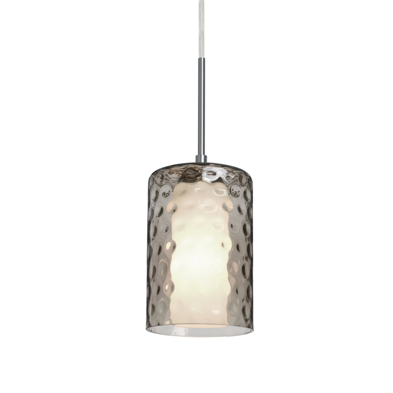 LED Pendant from the Esa Collection in Satin Nickel Finish by Besa