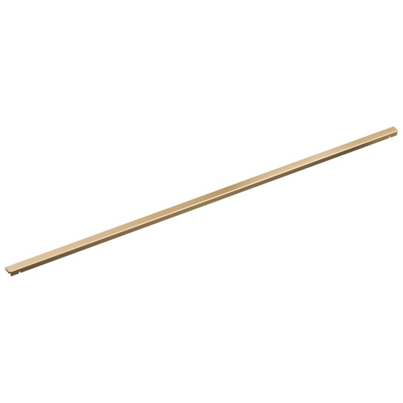 Wall Trim with Mounting Kit 48 Inch Brilliance Polished Gold for Reversible Linear Shower Drain