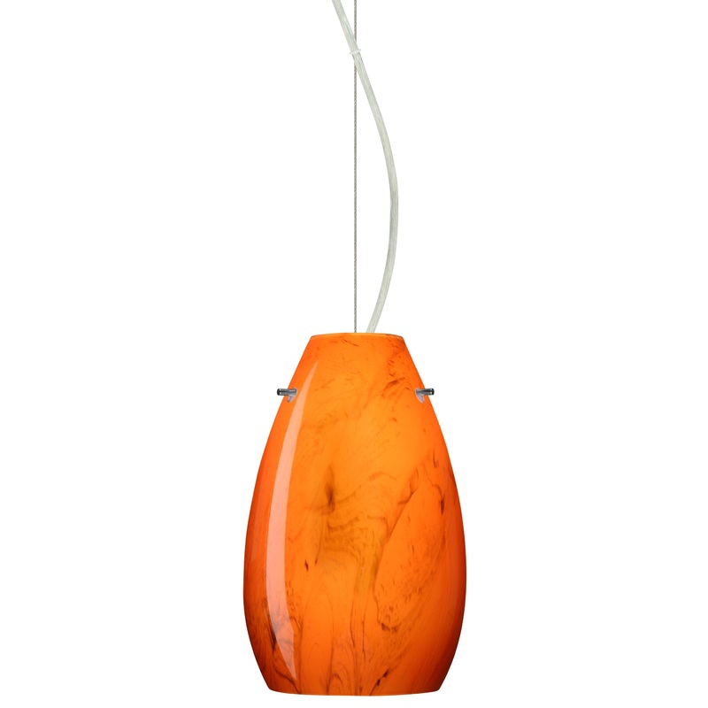 Besa 1KX-4126HB-SN Pera One Light Pendant Satin Nickel