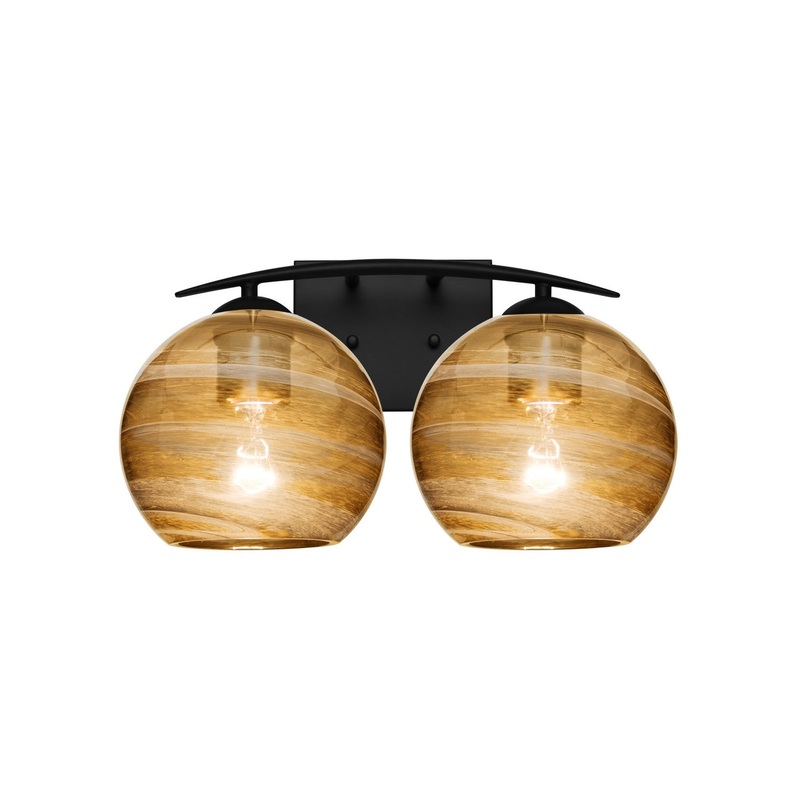 Besa 2WC-JILLYAM-BK Besa Jilly Vanity Two Light Vanity Black