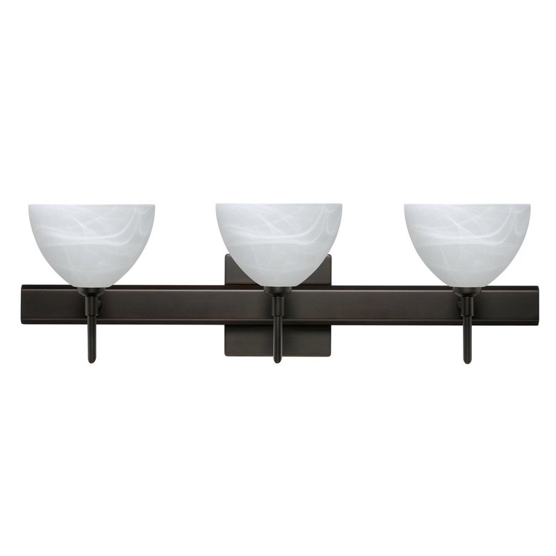 Besa 3SW-467952-BR-SQ Brella Three Light Wall Sconce Bronze (Discontinued)