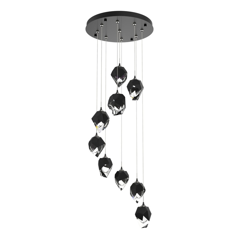 Chrysalis 9-Light Small Crystal Pendant Ink Black Crystal (BP)