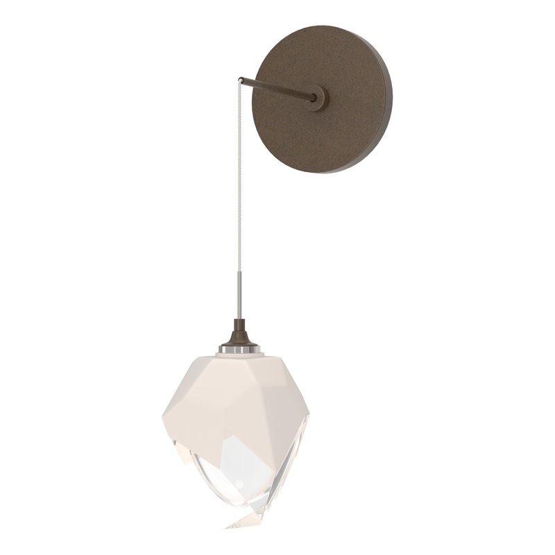Chrysalis Small Low Voltage Sconce Bronze White Crystal (WP)