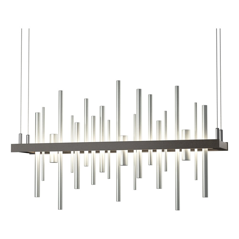 Cityscape LED Pendant Dark Smoke Vintage Platinum
