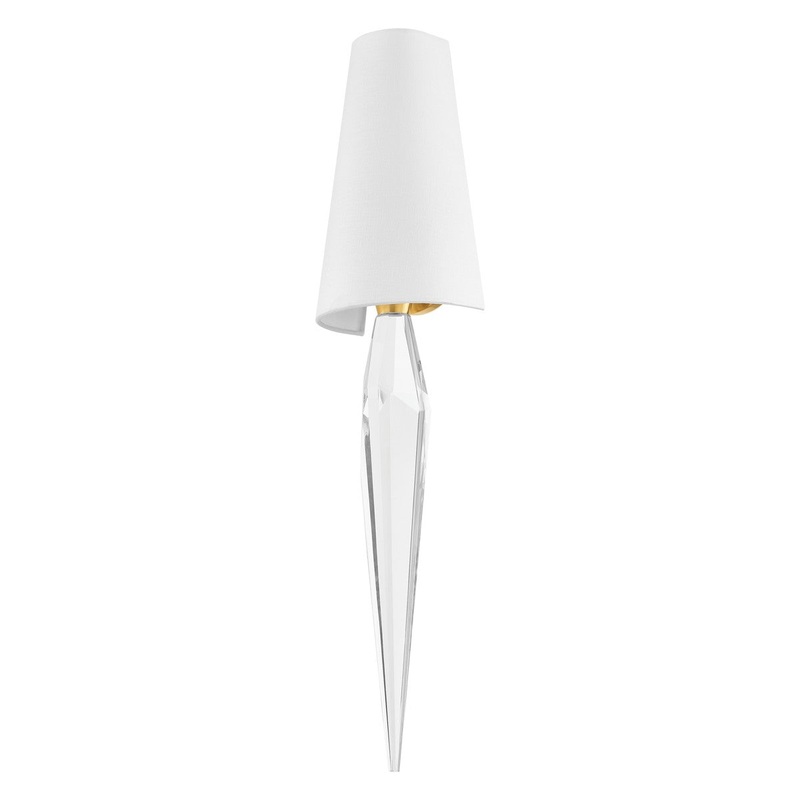 Corbett Lighting 364-01-VPB Alps One Light Wall Sconce Vintage Polished Brass