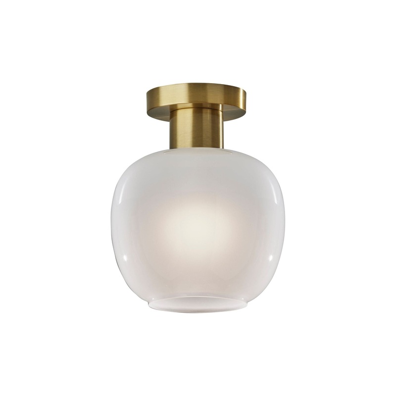 Magnolia Flush Mount Antique Brass