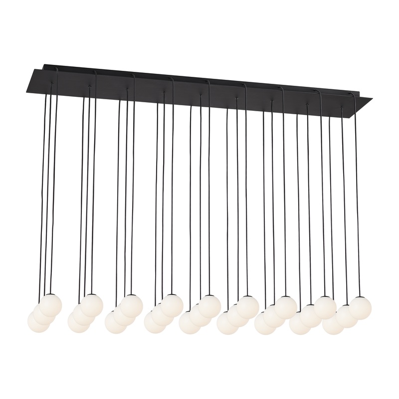 Orbet 27 Light Chandelier Nightshade Black