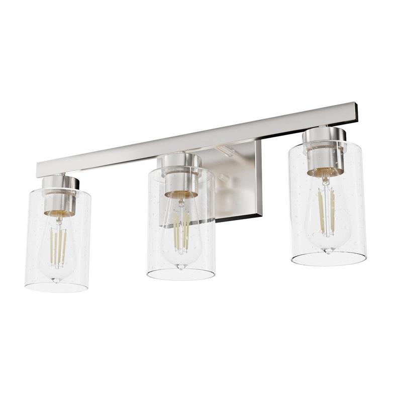 Three Light Vanity from the Hartland Collection in Brushed Nickel Finish by Hunter