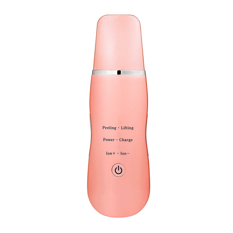 Ultrasonic Skin Scrubber – Deep Cleansing, Peeling, Lifting & Ion Infusion Facial Spatula(pink)