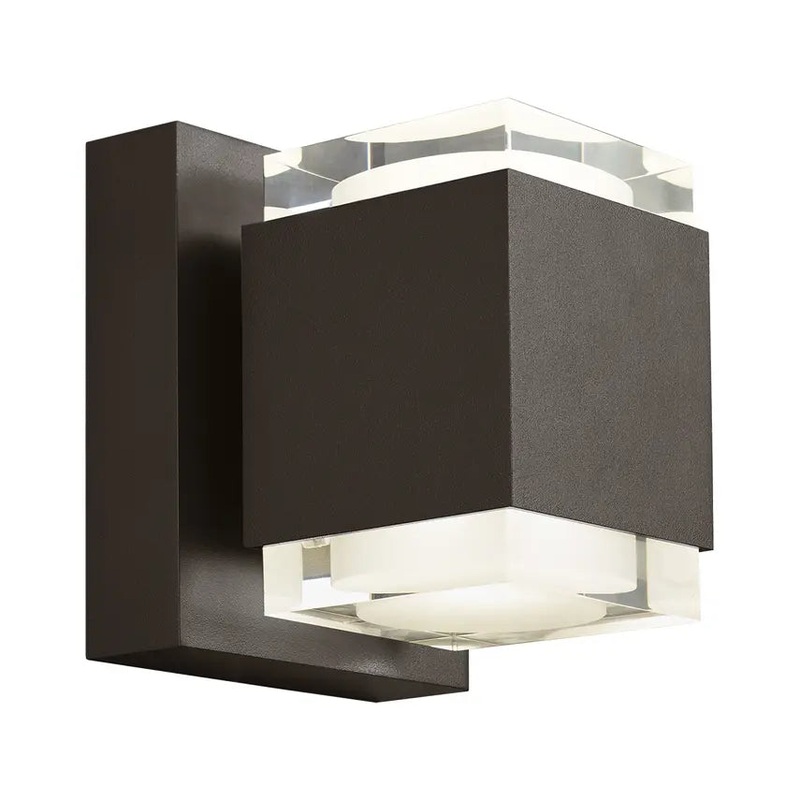 Voto 6 Outdoor Wall Up & Downlight Bronze In-Line Fuse