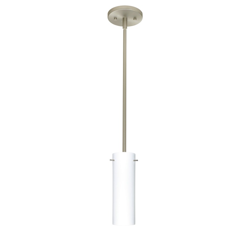 Besa 1TT-493007-SN Copa One Light Pendant Satin Nickel