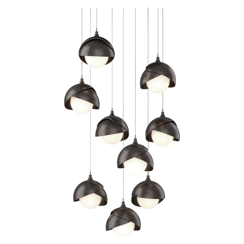 Brooklyn 9-Light Double Shade Pendant Oil Rubbed Bronze Oil Rubbed Bronze