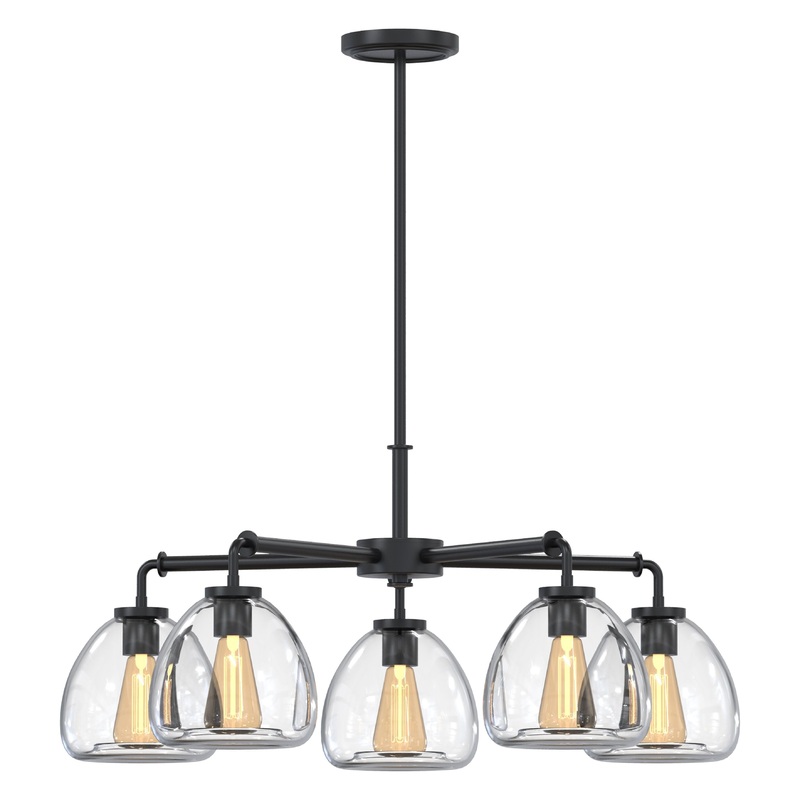 Dawes 5-Light Chandelier Matte Black