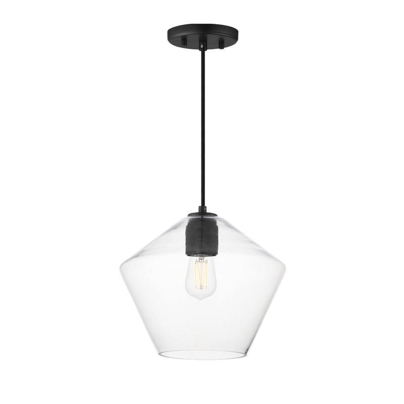 Geode Large Pendant Black