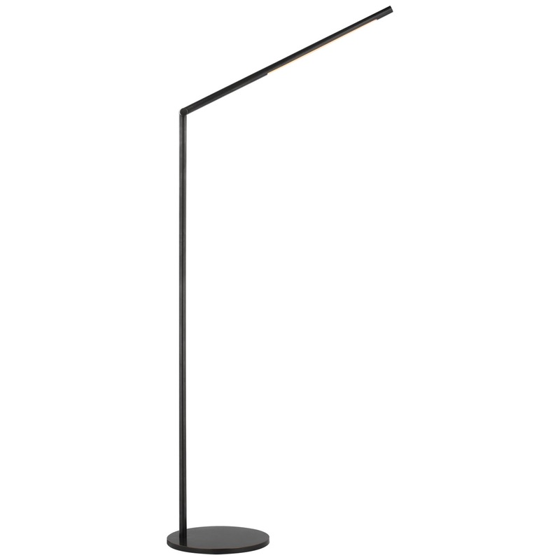 LED Floor Lamp from the Cona Collection in Bronze Finish by Visual Comfort Signature