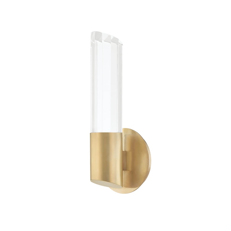 LED Wall Sconce from the Rowe Collection in Aged Brass Finish by Hudson Valley