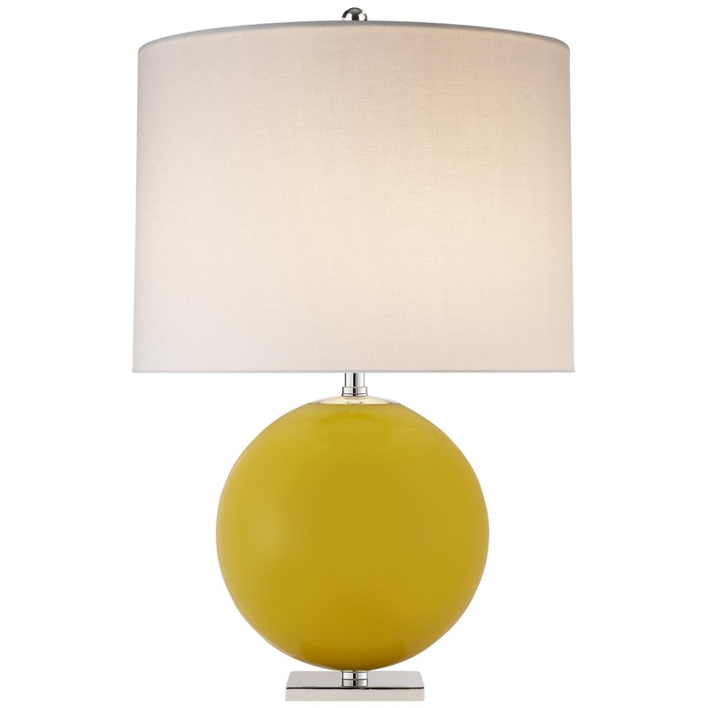 One Light Table Lamp from the Elsie Collection in Yellow Finish by Visual Comfort Signature