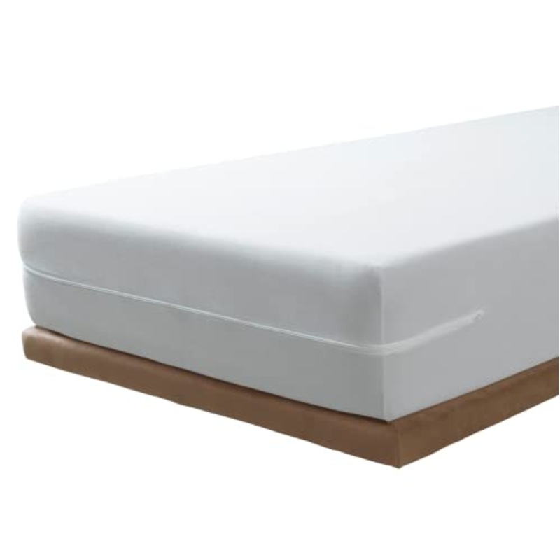 Savel, Coprimaterasso in Spugna Elasticizzata 100% Cotone. Colore: Bianco – Una Piazza e Mezza (120×190/200cm)
