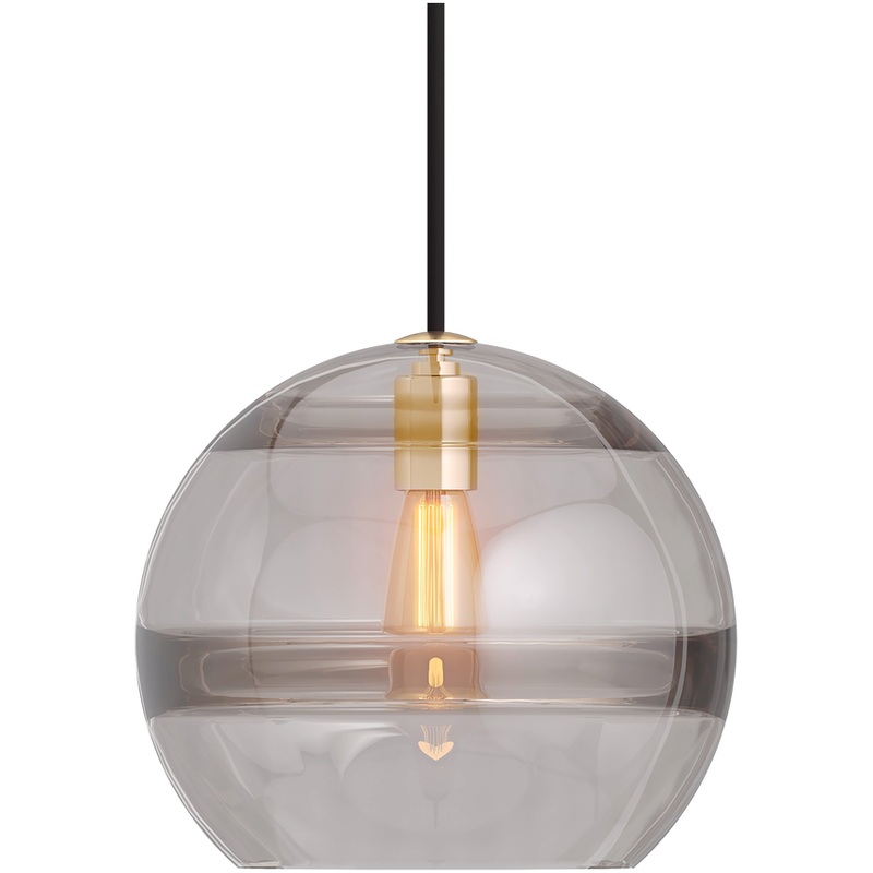 Sedona Large Pendant Aged Brass Smoke LED Bulb(s) Included