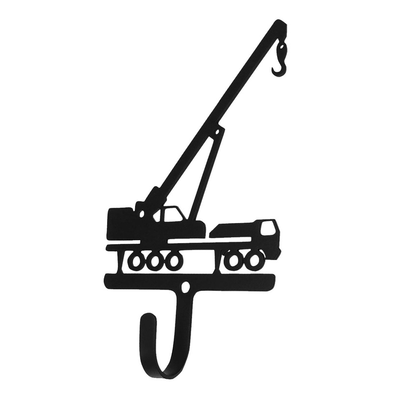 Village Wrought Iron WH-368-S Construction Crane Wall Hook Small