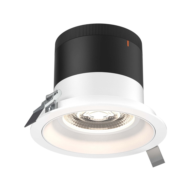 6″ Modular Downlight White with White Trim 35 Degrees Regressed