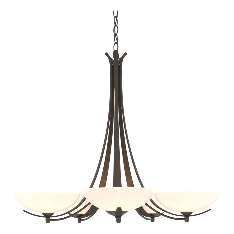 Aegis 5-Arm Chandelier Dark Smoke