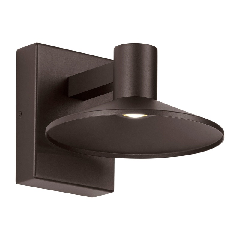 Ash 8 Outdoor Wall Bronze with Dome Lens 2700K / 8W (Low Output) None