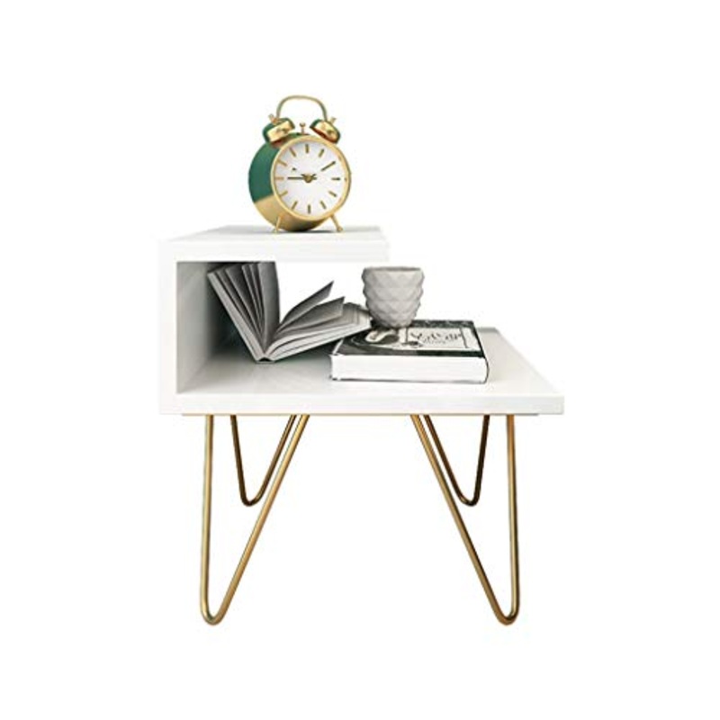 Comodini Camera da Letto Comodino in Legno Tavolo Nordic Creativo in Ferro battuto Ins Vento Governo di immagazzinaggio Camera Semplice Divano Moderno Tavolino Comodino