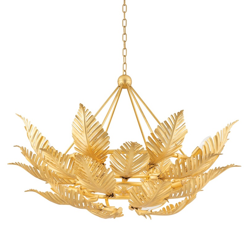 Corbett Lighting 317-412-GL Tropicale 12 Light Chandelier Gold Leaf