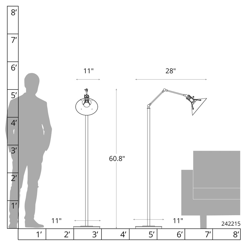 Henry Floor Lamp White Sterling