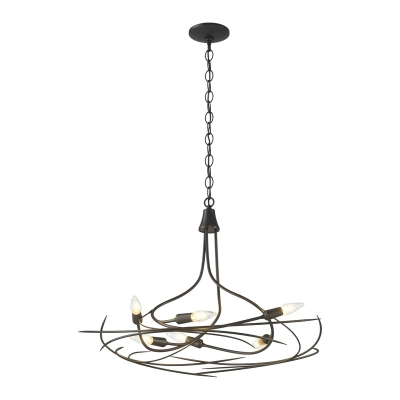 Wisp 6-Light Chandelier Black